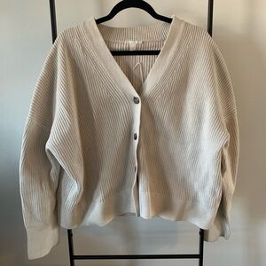 COS 100% Cotton Fisherman Oversized Cardigan